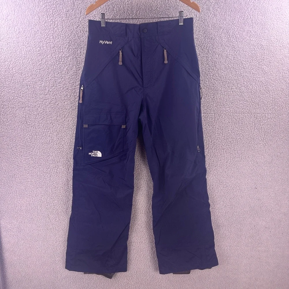 The North Face HyVent Mens Snow Pants Navy Blue Ski Snowboard Size Medium